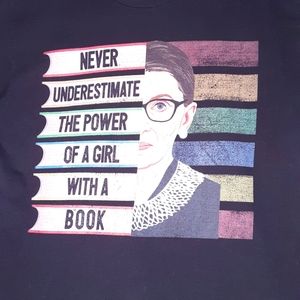 Port & Company Tribute Ruth Bader Ginsburg Graphic Tee Shirt Size Large